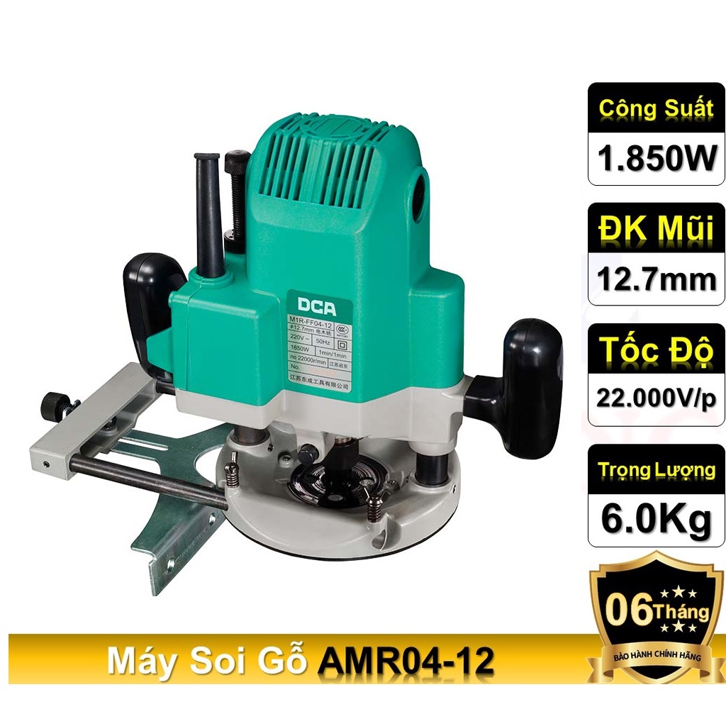 Máy soi gỗ DCA AMR04-12,công suất 1850W, tốc độ không tải 22000 vòng/phút