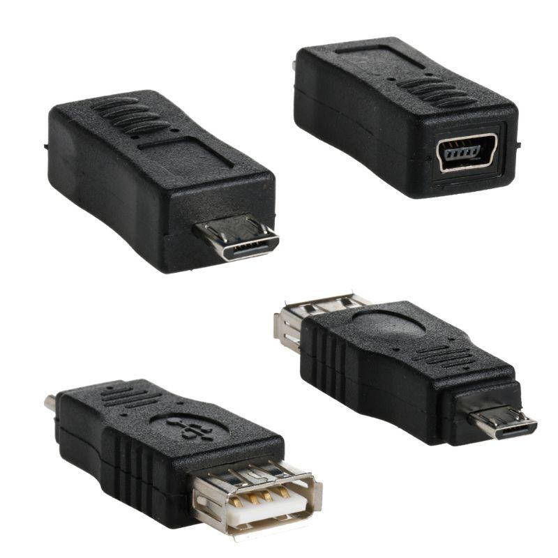 Set 10 Đầu Chuyển Đổi Otg 5 Pin F / M Mini Usb Male Sang Female Micro Usb