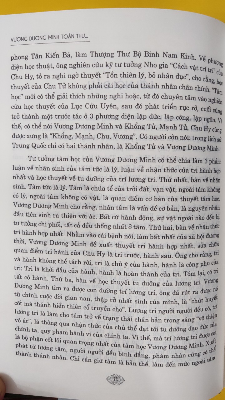 VƯƠNG DƯƠNG MINH TOÀN THƯ - Túc Dịch Minh - Nguyễn Thanh Hải dịch