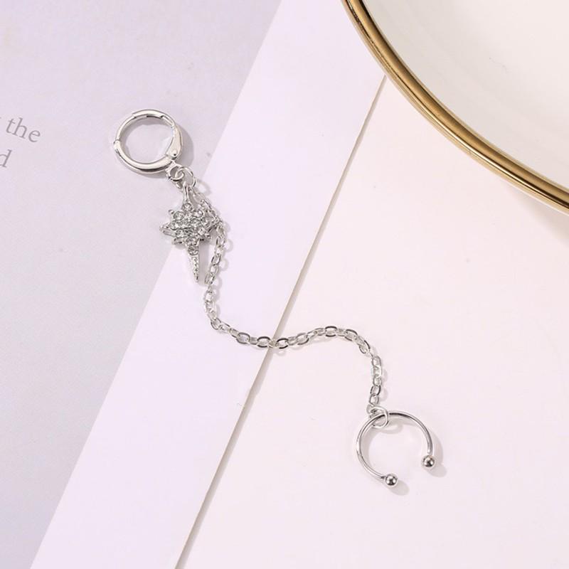 Bông Tai Dáng Dài Đính Đá Xinh Xắn Dành Cho Nữ