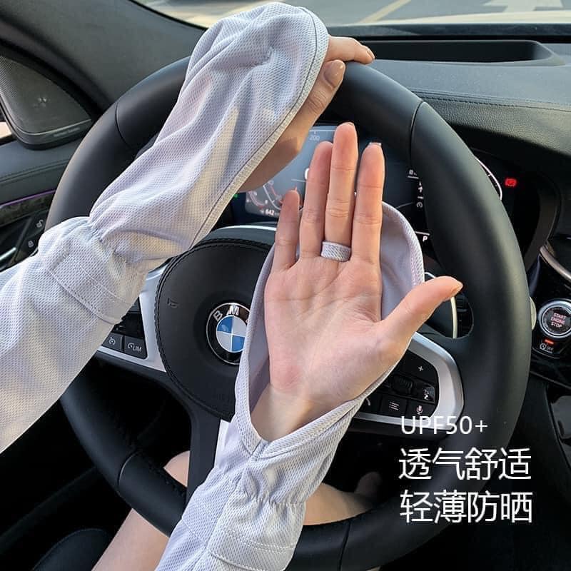 GĂNG TAY CHỐNG NẮNG MẪU MỚI SIÊU DÀI, CÓ CHE MU BÀN TAY TIỆN LỢI
