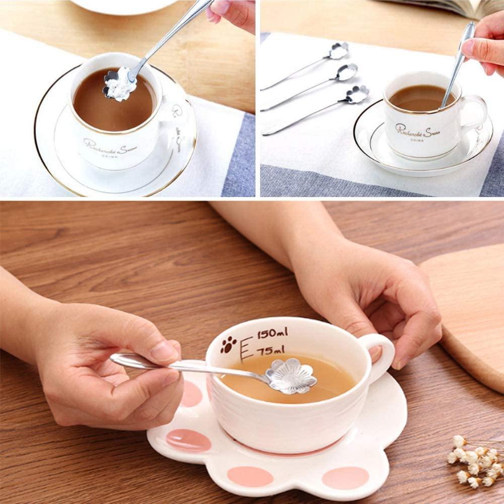 Muỗng uống cà phê bằng thép không gỉ kiểu dáng vintage
