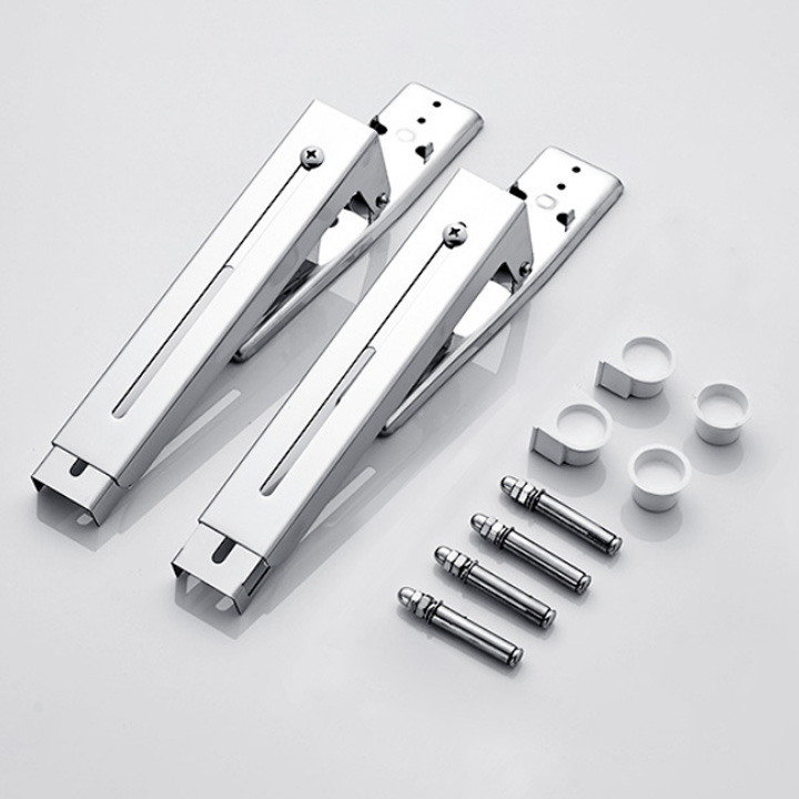 Giá để lò vi sóng loại treo tường bằng inox 304, có móc treo, có thể gấp gọn