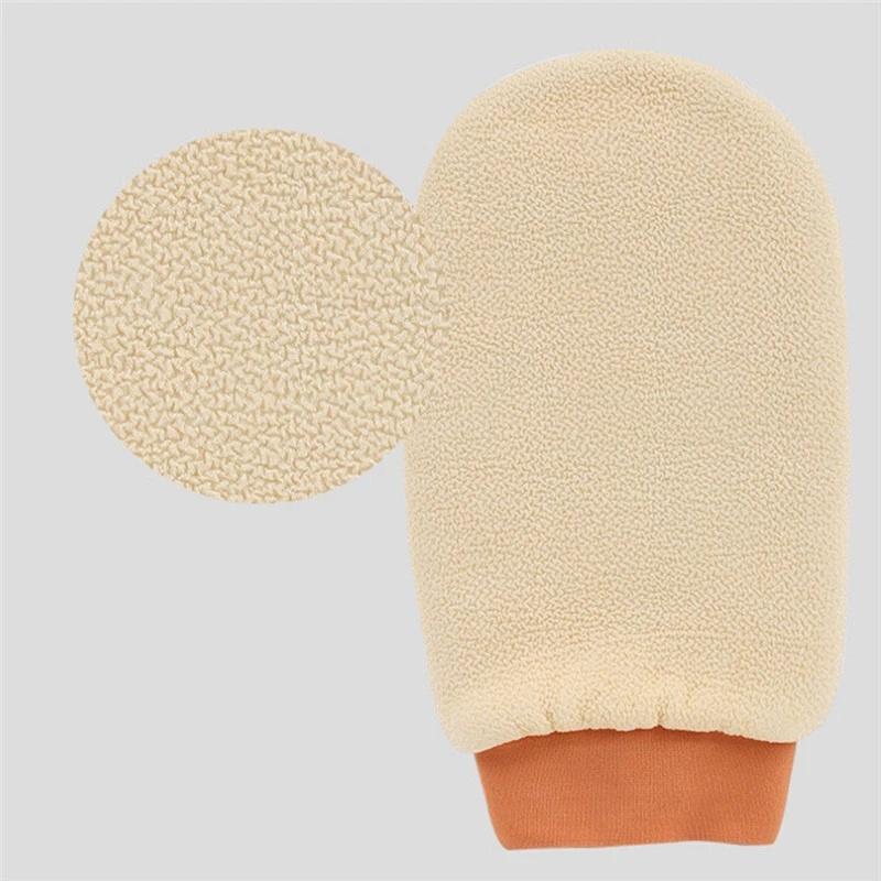 1 Găng Tay Hai Mặt Tẩy Tế Bào Chết 5 Màu Tùy Chọn Tiện Dụng Khi Tắm / Spa