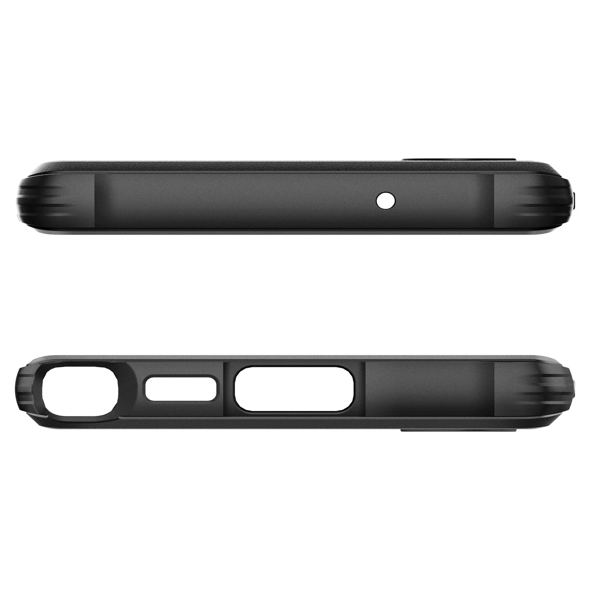 Ốp Lưng Dành Cho Samsung Galaxy S23 Ultra Spigen Rugged Armor Matte Black - Hàng Chính Hãng