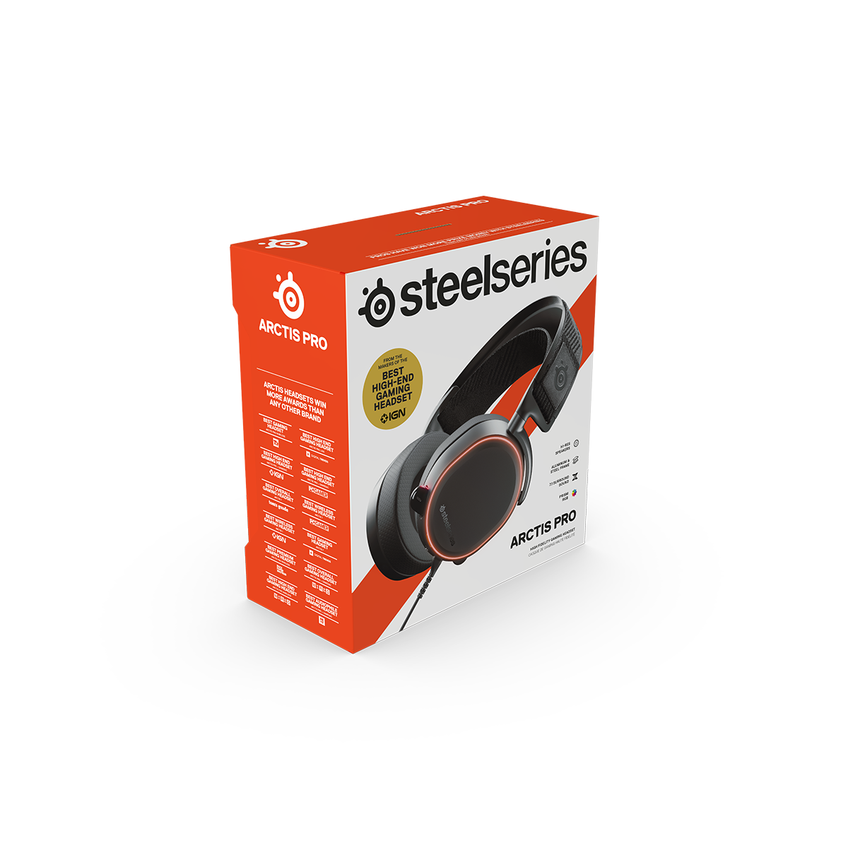 Tai nghe chụp tai gaming có dây SteelSeries Arctis Pro kèm GameDAC màu đen, âm thanh Hi-Res,Hàng chính hãng, Bảo hành 1 năm