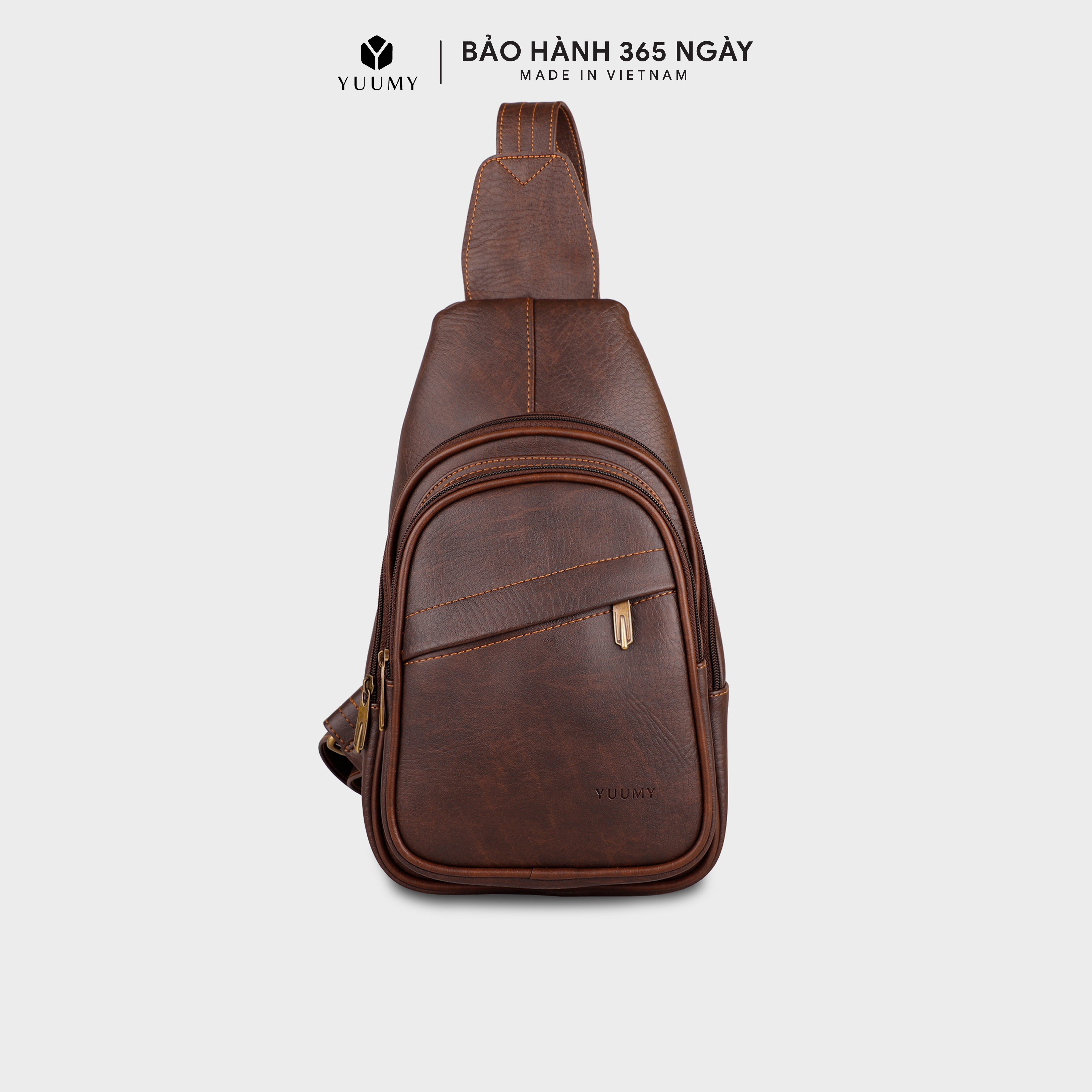 Balo Đeo Chéo Thời Trang Nam Ybac2 - Nâu