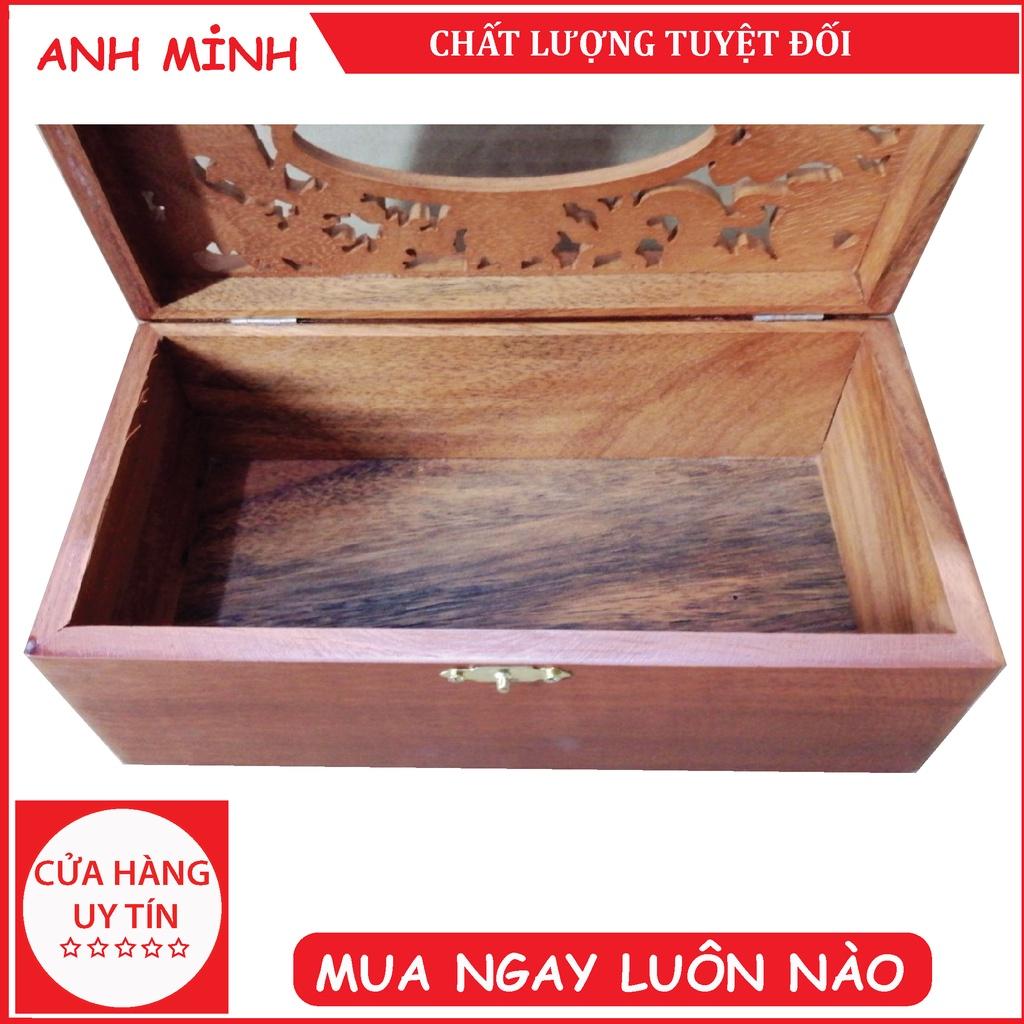 Hộp đựng giấy ăn gỗ cao cấp sang trọng - dụng cụ gia đình Anh Minh