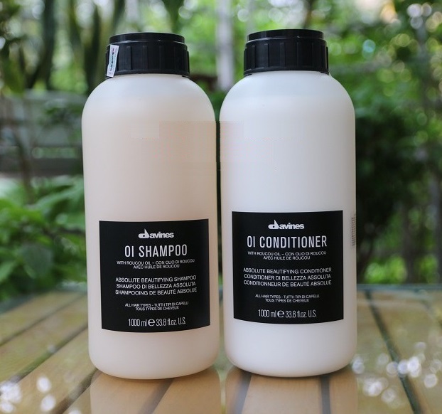 Bộ dầu gội xả thư giản suôn mượt Davines OI Shampoo Conditioner Italy 1000ml