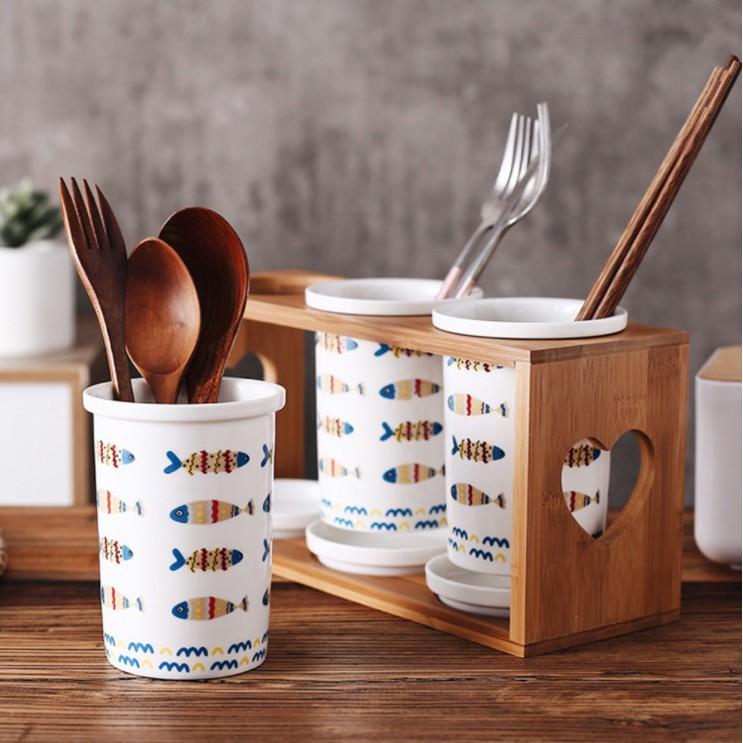 LỌ ĐỰNG ĐŨA JAPANESE FISH trang trí nhà cửa