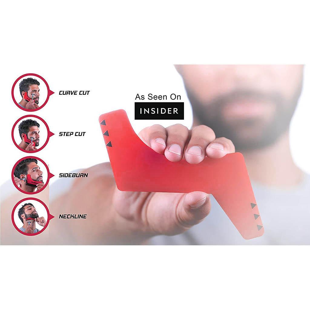 Neckline Beard Shaping Template Grooming Flexible Trimming Shaving Tool Kit