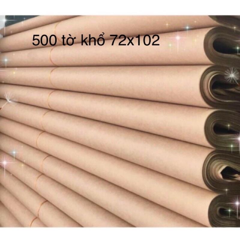 SÉT 500 tờ giấy xi măng gói hàng khổ 72x102