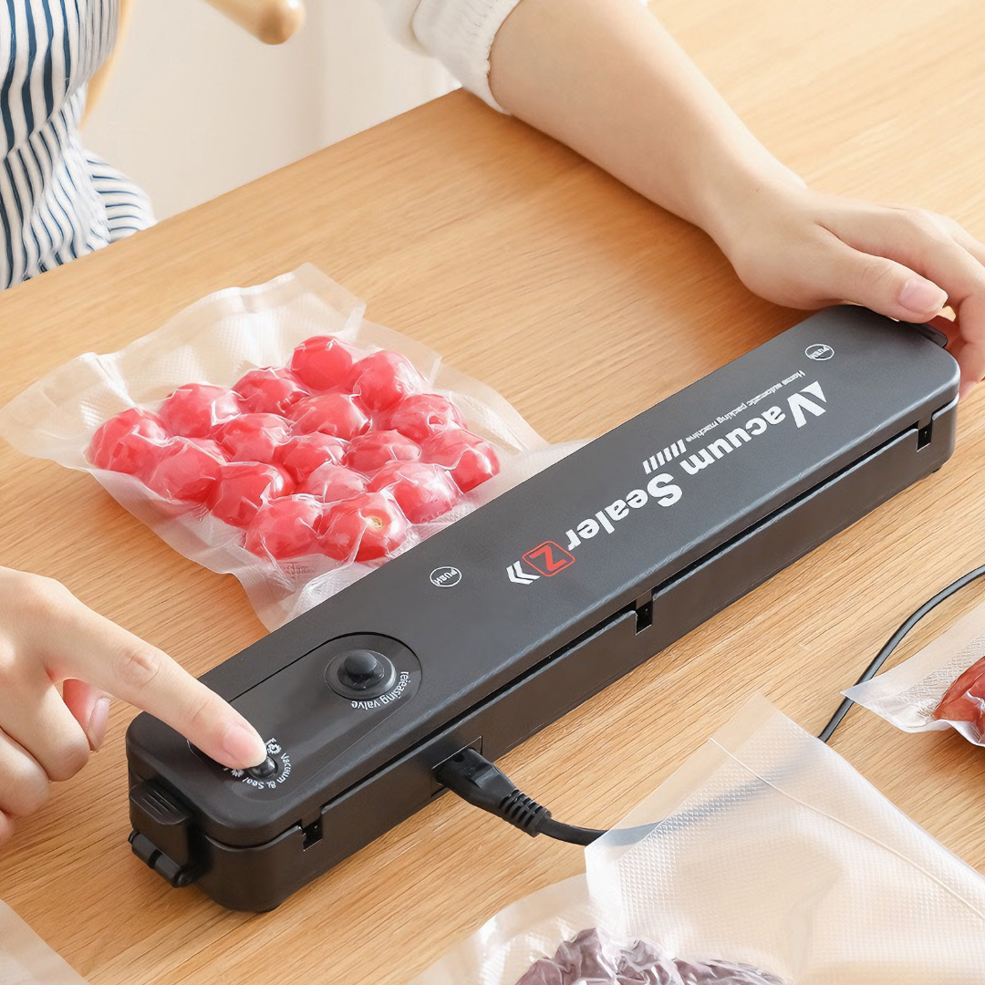 Máy hút chân không KG5233MECK hàn miệng túi đa năng, ép túi thực phẩm giúp bảo vệ thức ăn tặng kèm 10 túi kt 37cm- Hàng chính hãng