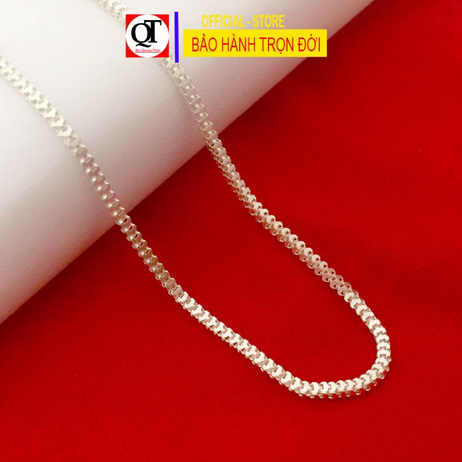 Dây chuyền nữ học sinh hoa hướng dương phong cách thời trang chất liệu bạc ta trang sức Bạc Quang Thản - QTBTS37QH