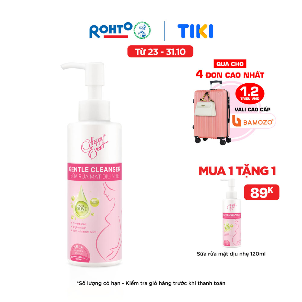 Sữa rửa mặt dịu nhẹ Happy Event Gentle Cleanser 120ml