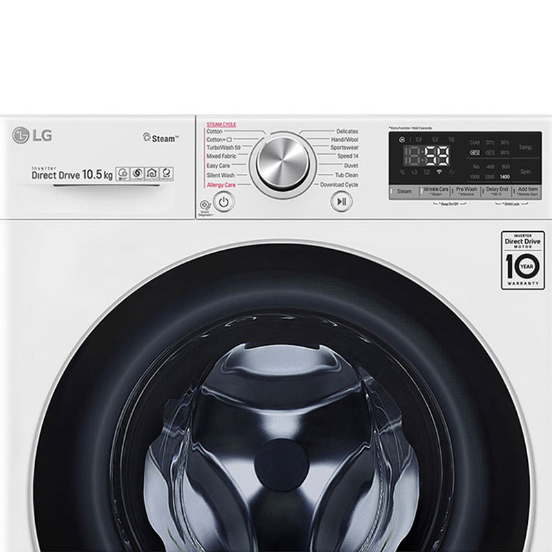Máy Giặt Cửa Trước Inverter LG FV1450S3W (10.5kg) - Hàng Chính Hãng (Chỉ Giao Tại Hồ Chí Minh)