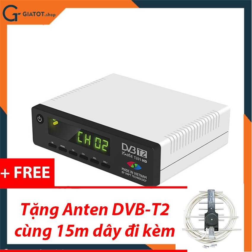 Đầu thu kỹ thuật số DVB T2 VNPT Igate T201HD hãng chính hãng