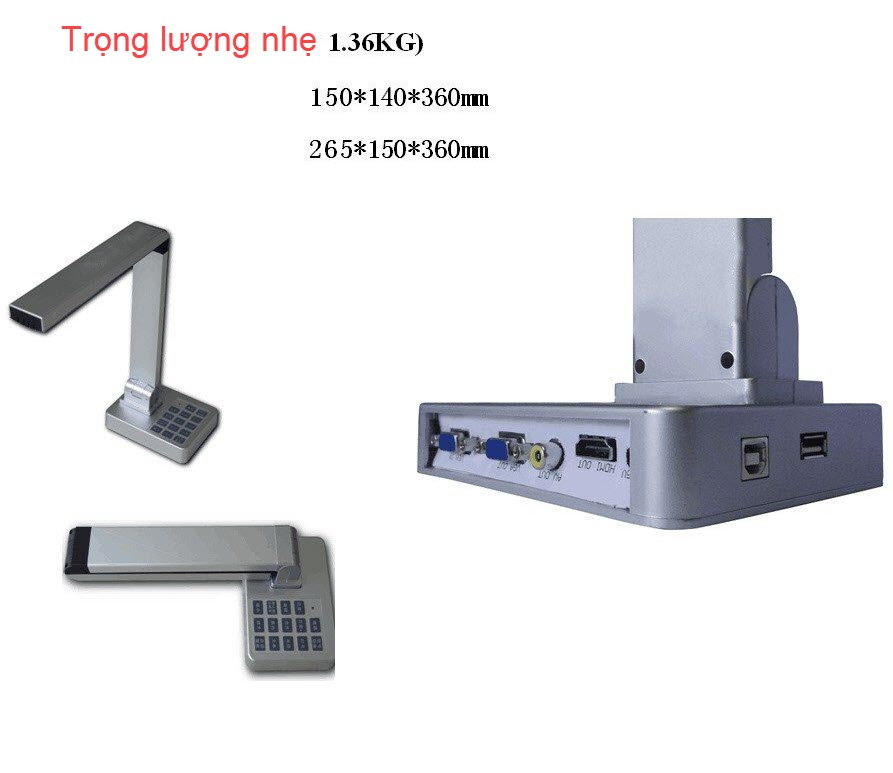 Quà Tặng Kèm - Máy Chiếu Vật Thể Scan Tài Liệu Màu Tốc Độ Cao K800 Plus Hỗ Trợ Kết Nối VGA - HDMI - USB - AV Độ Phân Giải 10MP. A3/A4/A5 Document Camera Image Scanner Direct Connect Visualizer Ultra Zoom Google Meet For Office And Classroom