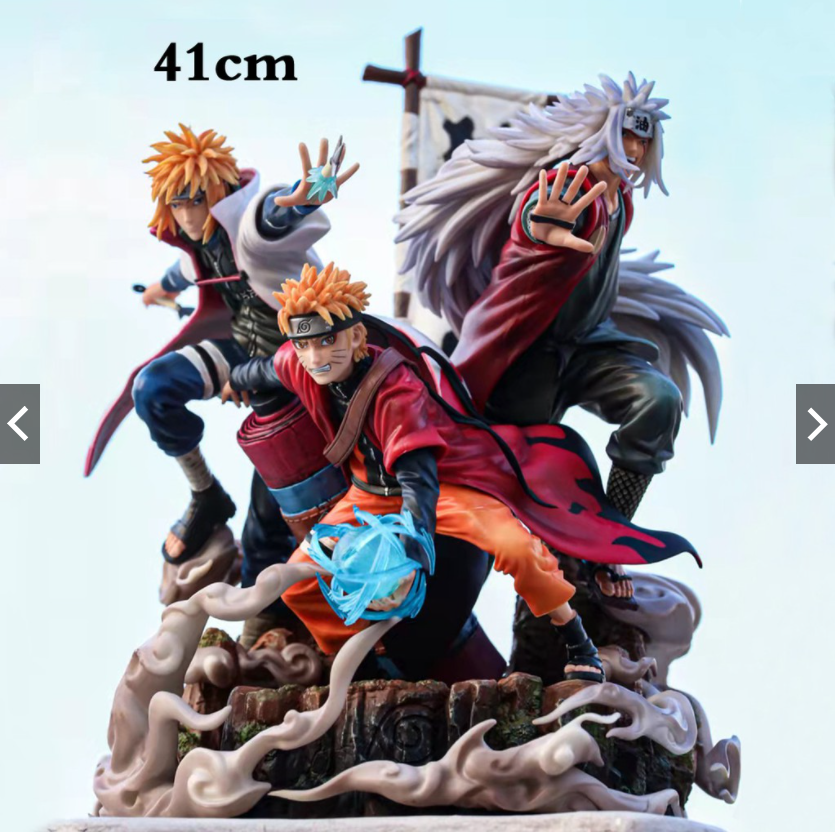 Mô hình Bô 3 nhân vật Naruto - Minato - Jiraiya 41cm 5Kg