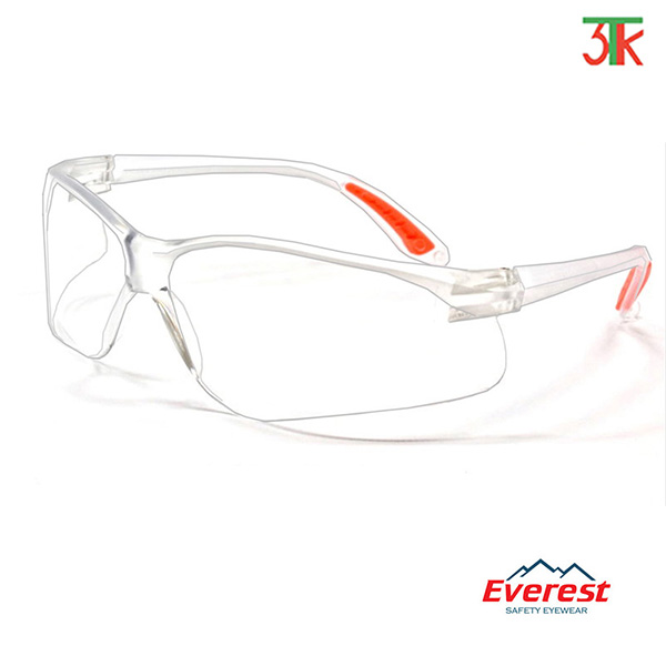 EV201 EV202 EV203 EV204 Kính bảo hộ lao động EverestSafety Chống bụi, đọng hơi nước, chống trầy xước, chống tia UV, Tròng kính Tráng Bạc