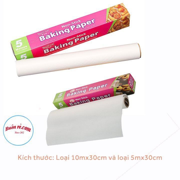 Giấy nến nướng bánh BAKING PAPER 10 mét chống dính chịu nhiệt cao - Cuộn giấy nến không thấm dầu - 01481