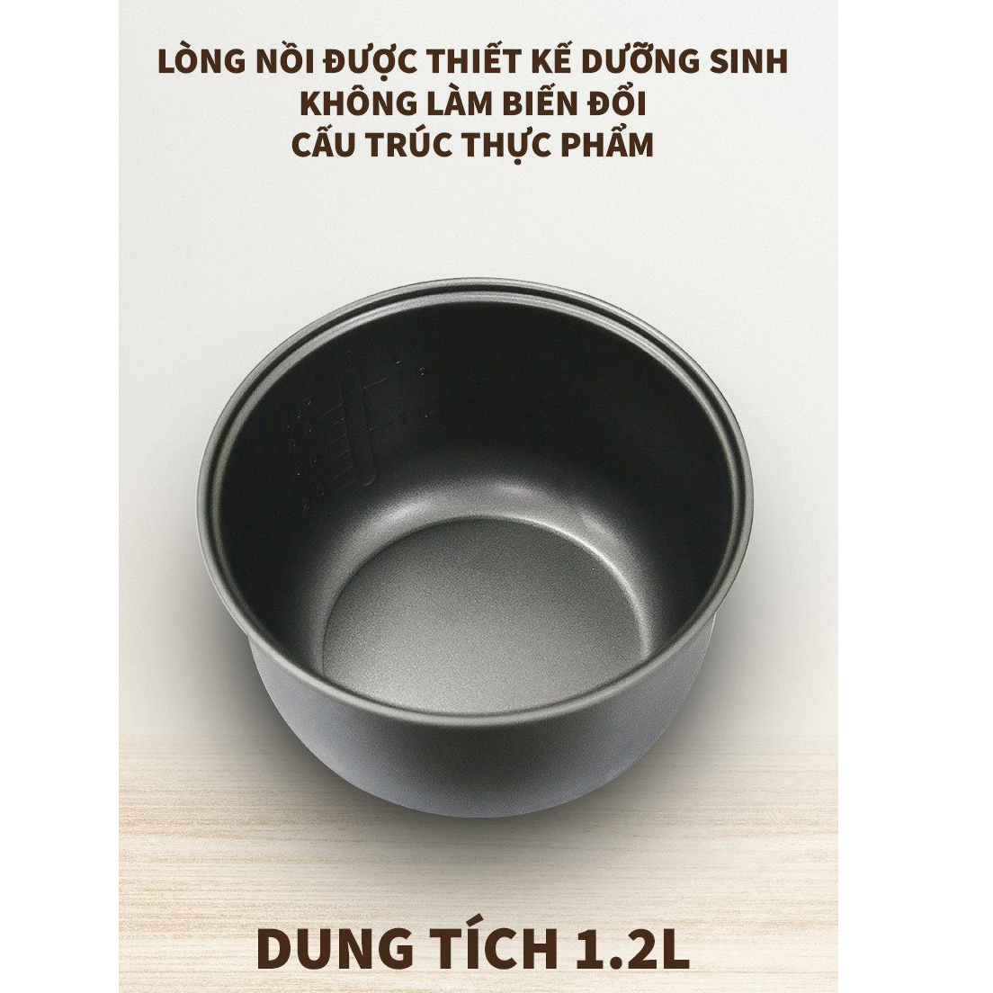 Nồi cơm điện tử 1.2L Tsuki TS-XH30 điều khiển cảm ứng, lòng nồi đúc 5 lớp phủ chống dính chịu nhiệt, công nghệ gia nhiệt 360 độ chín cơm đều - Hàng chính hãng