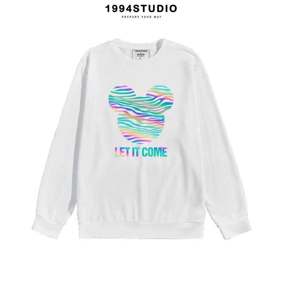 Áo Sweater BARBOSSA Mickey Let It Come Phản Quang 7 màu Unisex - 1994 Studio