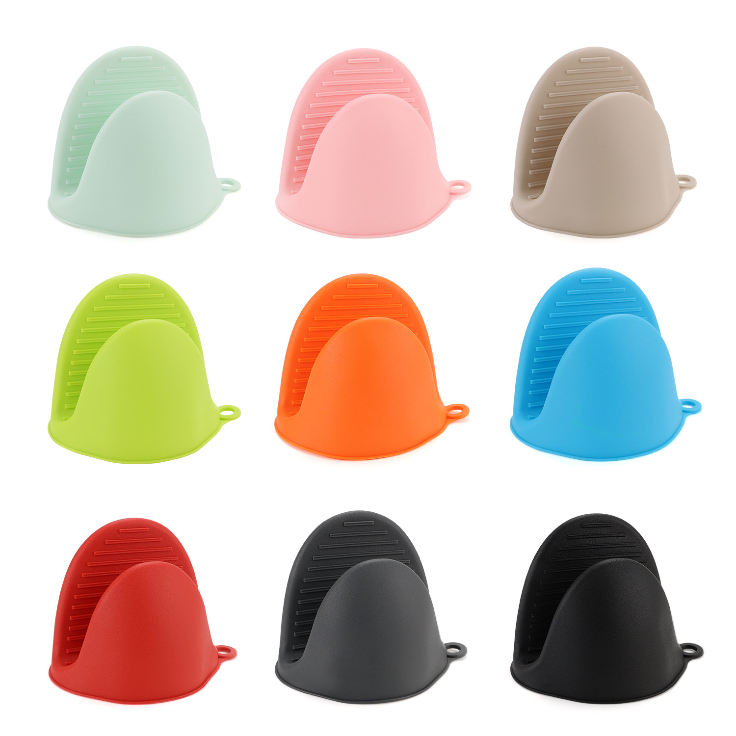 Miếng Nhấc Nồi Silicon Dày Cách Nhiệt, Đồ Nhắc Bếp, Nhấc Thức Ăn Nóng, Chống Trơn Trượt