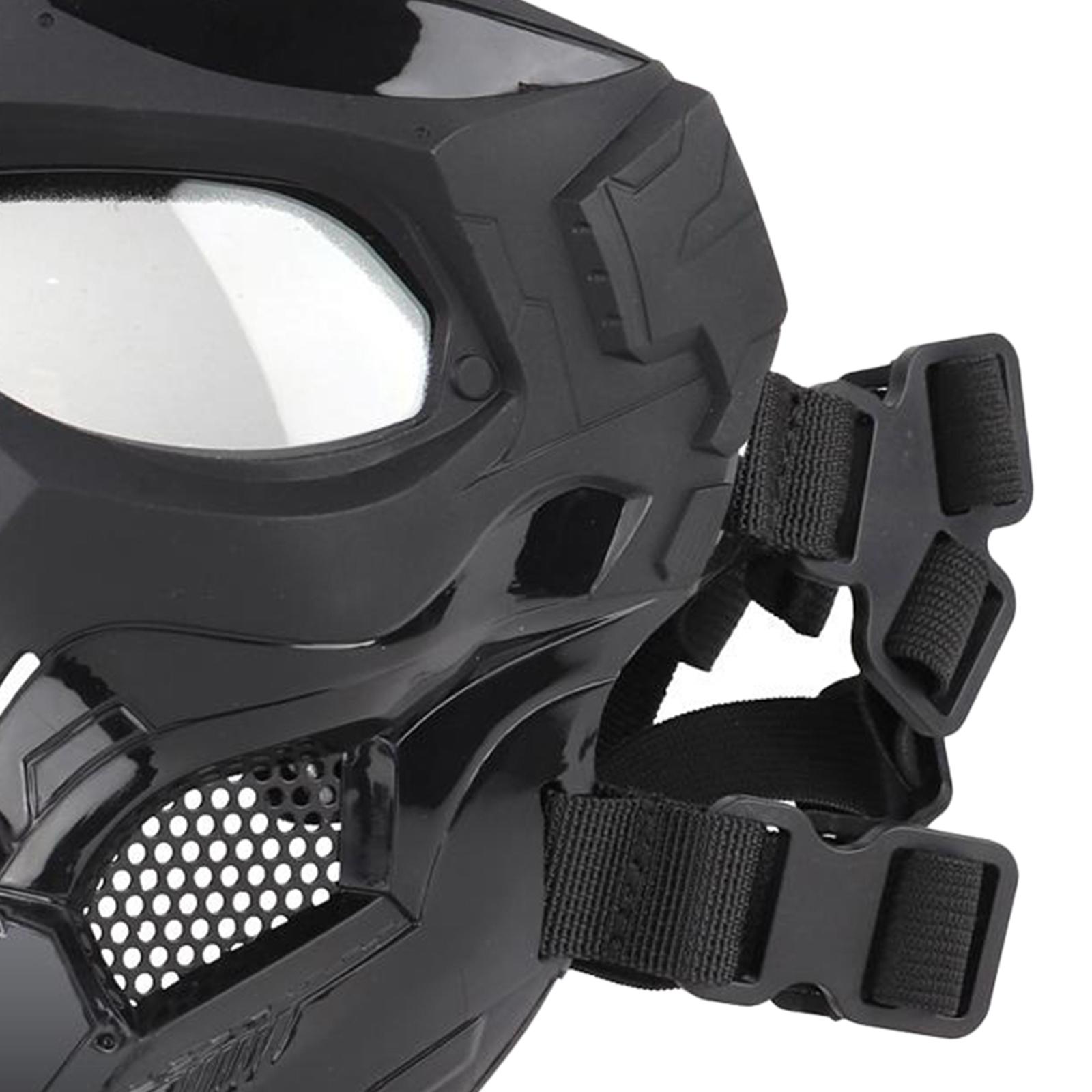 Tactical Face Mask Outdoor Hunting Protective Full Face Masks Cover Black