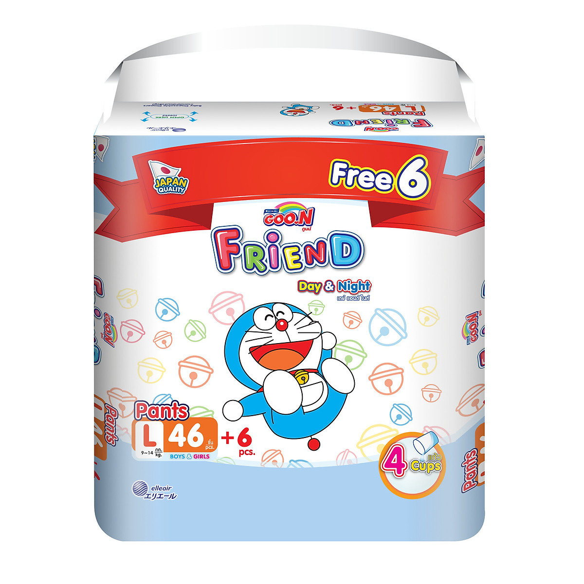 Tã quần Goo.n Friend L46 thiết kế mới - tặng đồ chơi Toys house