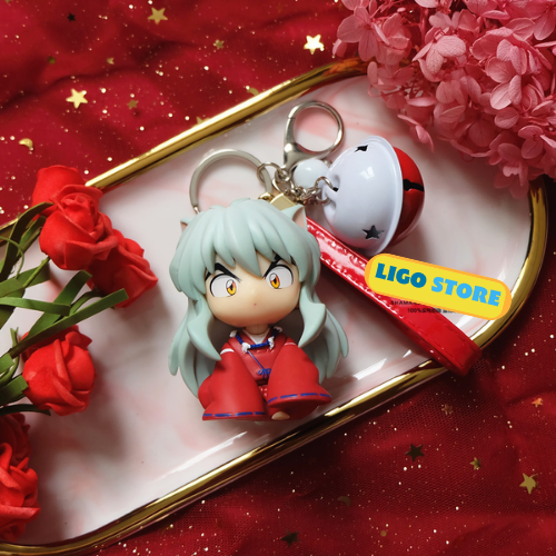 Mô hình Khuyển Dạ Xoa móc treo balo Figure InuYasha Sesshoumaru trang trí góc học tập