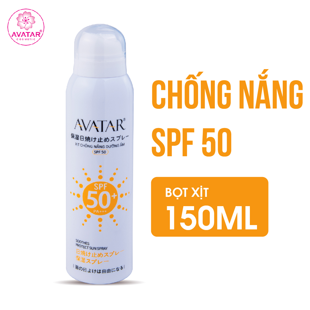 Xịt chống nắng dưỡng ẩm AVATAR SPF 50