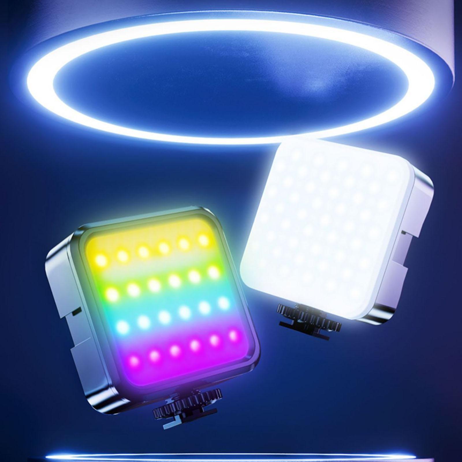 RGB LED Video Light Panel Light Dimmable Camera Lighting for Camera Makeup