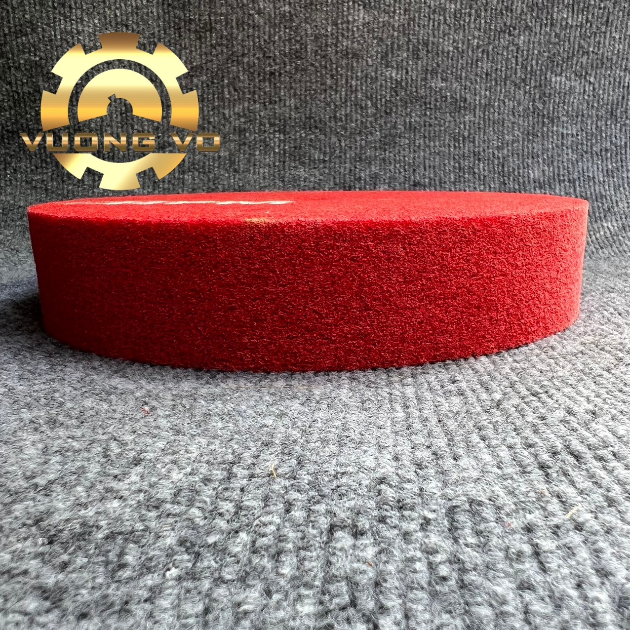 Bánh nỉ đỏ đánh bóng-nỉ đỏ đánh bóng inox kích thước 300x50x16mm #240 (Gía đã bao gồm VAT)