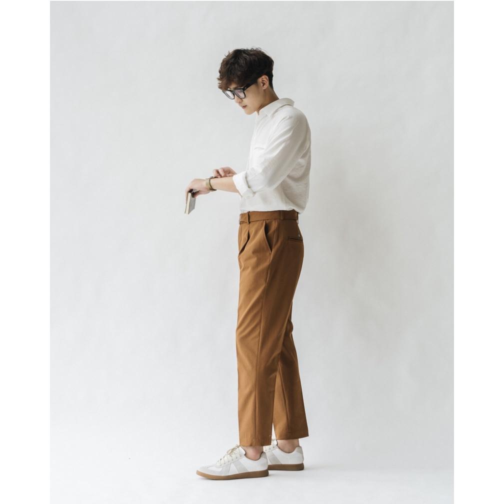 Quần dài nam dài đến mắt cá chân SSSTUTTER thiết kế đai quần tiện lợi bro pants