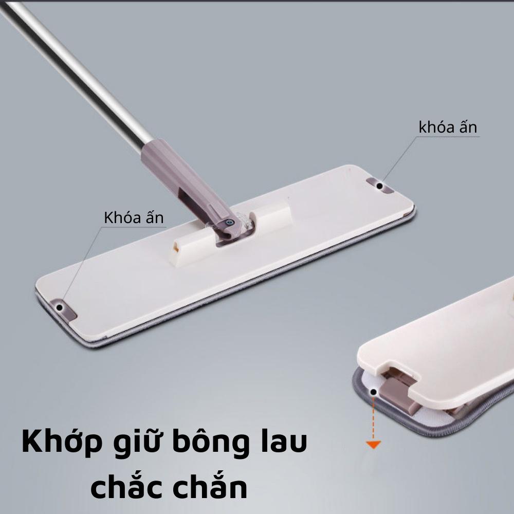 Cây lau nhà (cây &amp; bông lau) chữ nhật MOP Z9 Bộ Cây Lau Nhà Thông Minh Kèm Thùng inochi gồm chổi lau nhà và dụng cụ