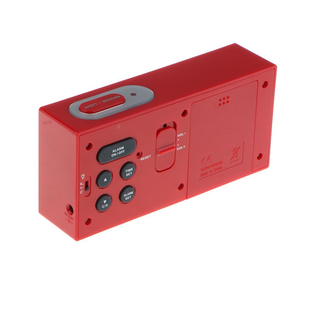 Digital Alarm LED Clock Light Control Backlight Time Snooze