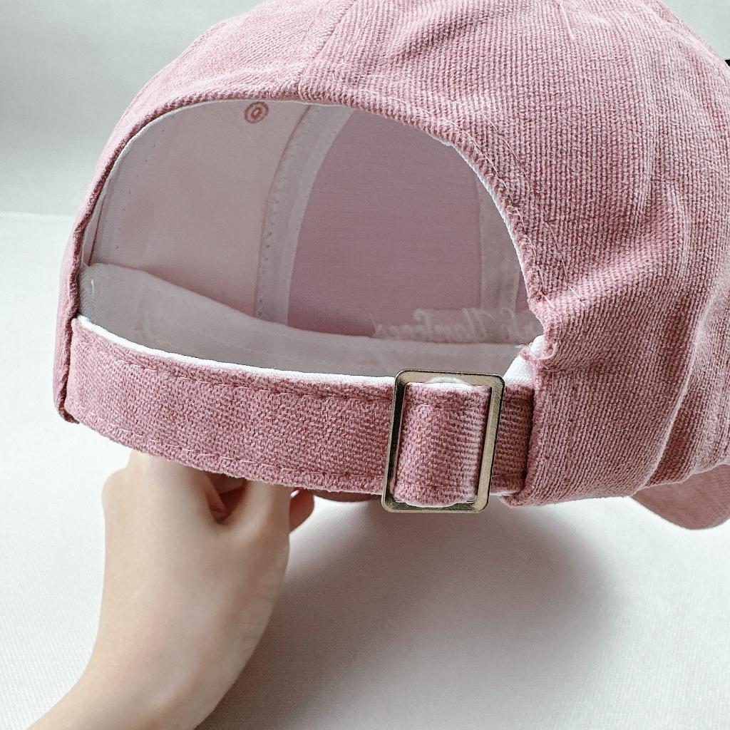 Nón mũ Lưỡi Trai Unisex Nam Nữ Trơn màu Rose