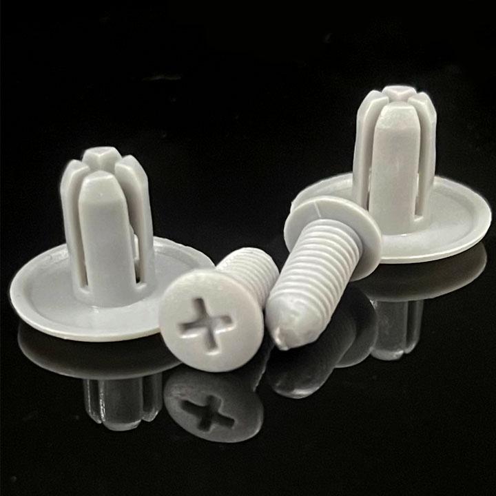 Bộ 20 ốc vít nhựa cho tấm chắn bùn, gắn cản và lòng dè xe ô tô lỗ 8mm tặng kèm tua vít