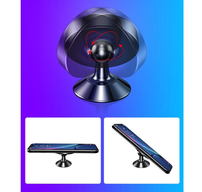 Đế Hít Nam Châm Điện Thoại Xoay 360 Độ Gắn Taplo Ô Tô
