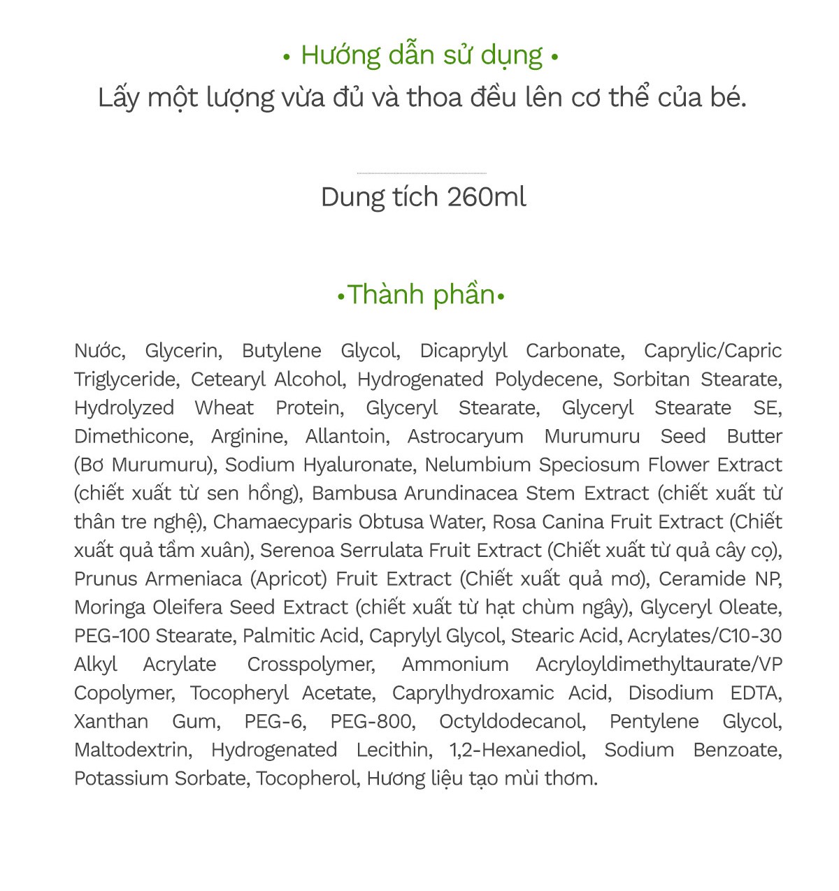 Sữa Dưỡng Thể Cấp Ẩm Cho Trẻ em GREENFINGER MY KIDS LOTION 260ml