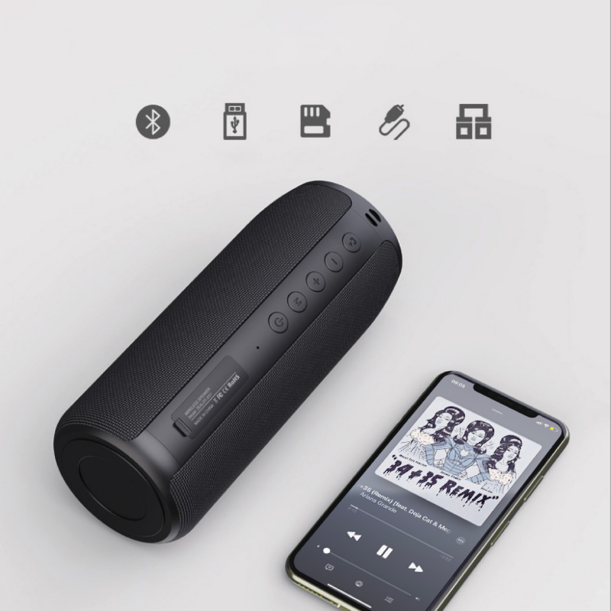 Loa Bluetooth 5.0 Extra Bass Ovleng Zealot S51 - Hàng Chính Hãng