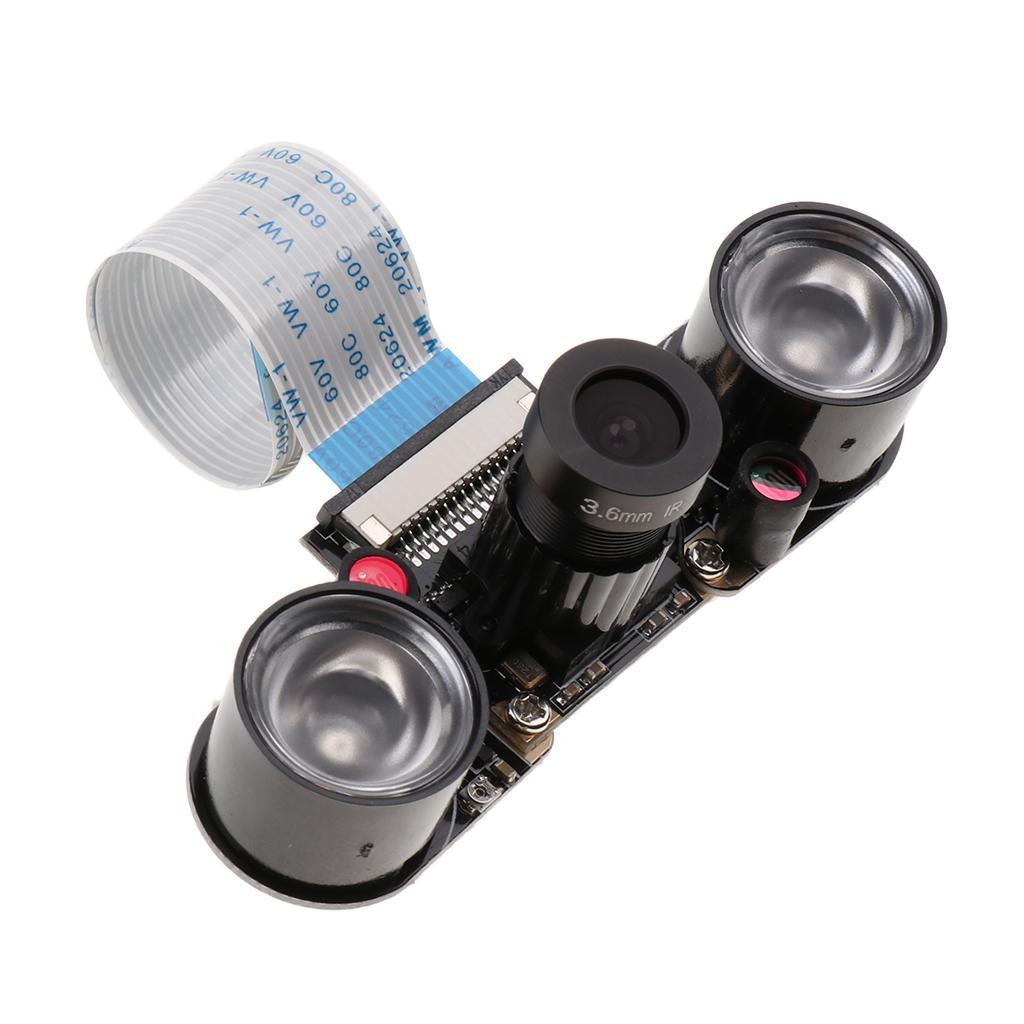 1xCamera Infrared Night Vision Adjustable-Focus Module 1080p for Raspberry Pi