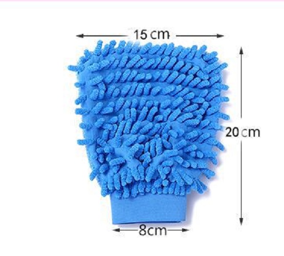 Găng tay rửa xe, sợi Microfiber, thấm hút nhanh, không gây trầy xước xe, không để lại bụi vải trên sơn xe, tặng kèm vòng tay Luminous
