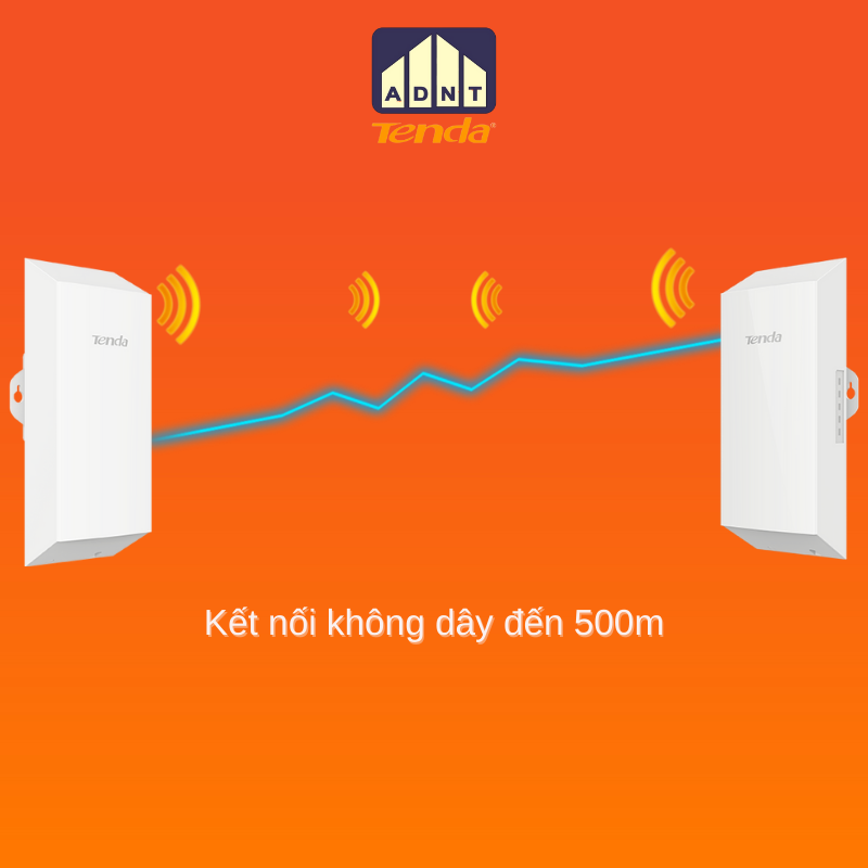 Thiết bị thu phát wifi ngoài trời tốc độ 300 Mbps CPE O1 Tenda hàng chính hãng