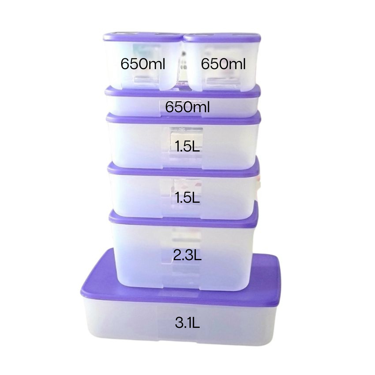 Bộ Hộp Trữ Đông Tupperware Essential Freezermate Set 7