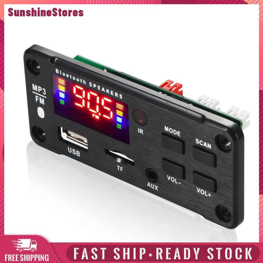 ☼Yimumiya ☼ Bản Mạch Giải Mã Máy MP3 12V Bluetooth 5.0 2 X 40W 80W Chuyên Dụng Cho Xe Hơi