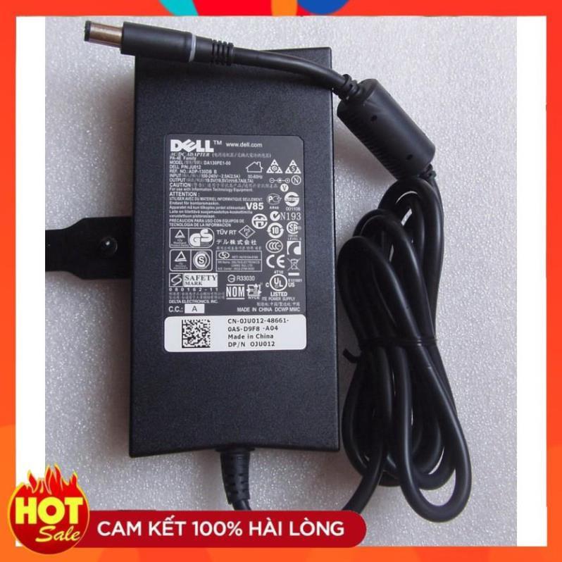 Sạc Adapter Dùng Cho LAPTOP DELL 19.5V-6.7A 130W , loại slim mỏng, có đèn ở đầu sạc