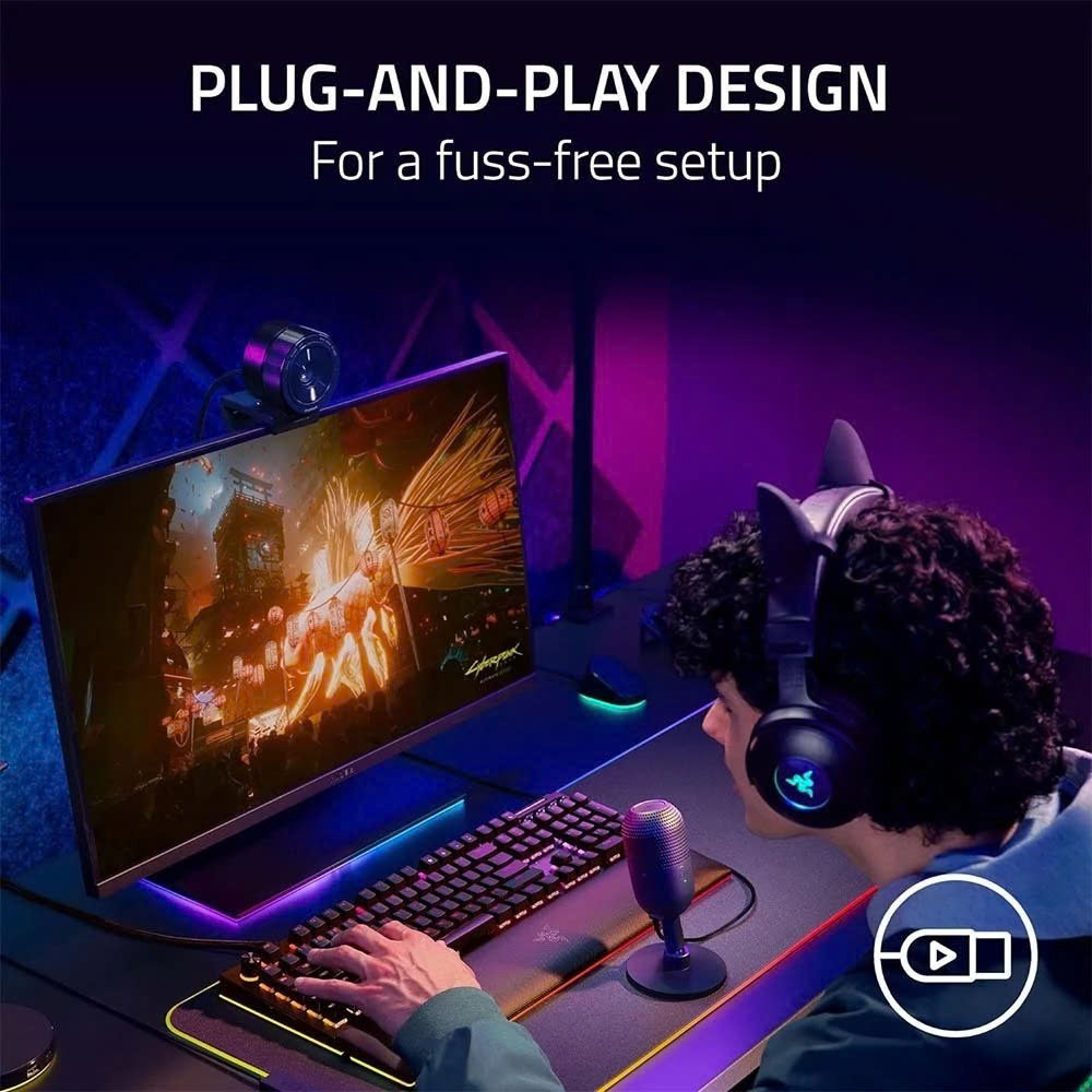 Micro thu âm đa hướng 360 độ để bàn dùng cho họp hội nghị trực tuyến chân cắm USB - hàng nhập khẩu MICROPHONE VI TÍNH