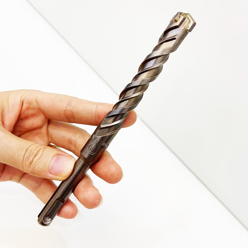 MŨI KHOAN BÊ TÔNG SDS ĐƯỜNG KÍNH PHI Ø16 DÀI 160MM ĐẦU THẬP KYNKO MKDBTSDSP-16160